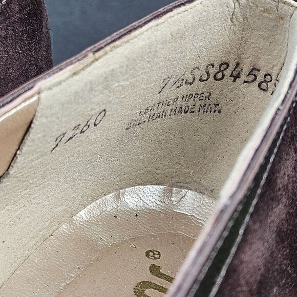 California Magdesians Women's Comfort Shoes 1.5" Heel Brown Suede Leather 7.5 S - Picture 11 of 13